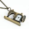 Antique Bronze Sewing Machine Pocket Watch Pendant