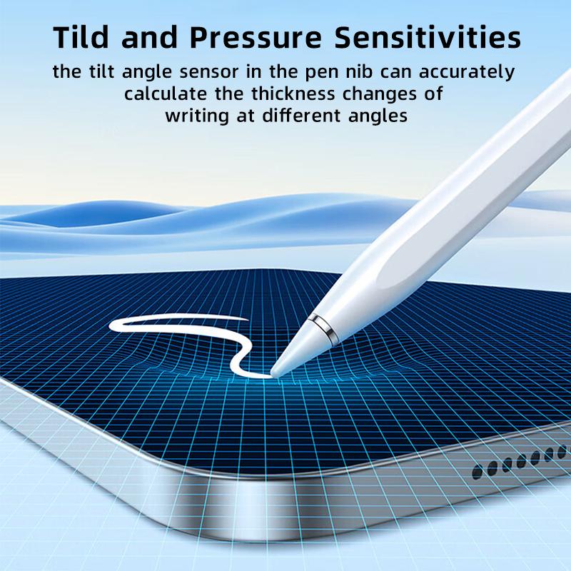 Custom Logo Palm Rejection Capacitive Tablet Touch Screen Active Stylus Pen for Apple Pencil With Tilt Function