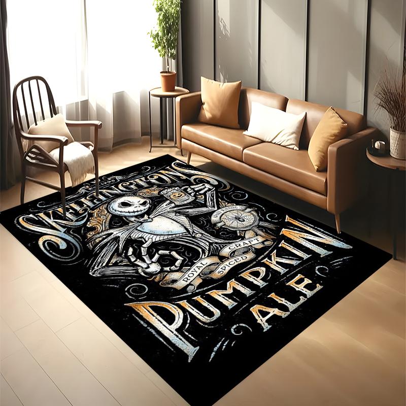 

2026 New Christmas Cartoon The Nightmare Before Gift Carpet Rug for Bedroom Living Room Home Sofa Decoration,Kid Decor Floor Mat 40x60cm