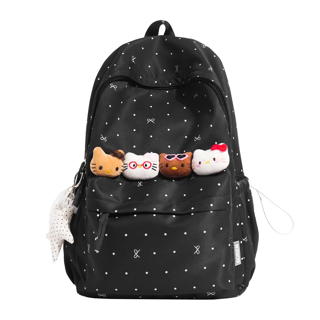 Schulrucksack1011 neuer Pünktchen-Hundert-Türme frisch und süß große Kapazität geeignet für Mädchen der Mittel- und Oberstufe Herz-Atmosphäre Rucksack
