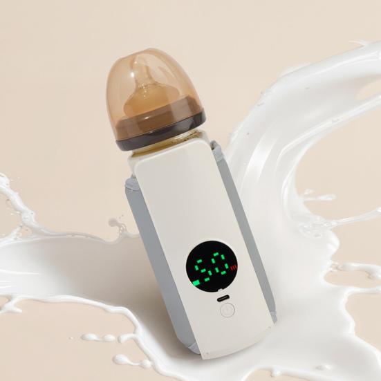 Biberon Chauffe-biberon Rechargeable Sans Fil Chauffe-lait Maternel Température Réglable Chauffage Rapide Chauffe-biberon pour Lait Maternel
