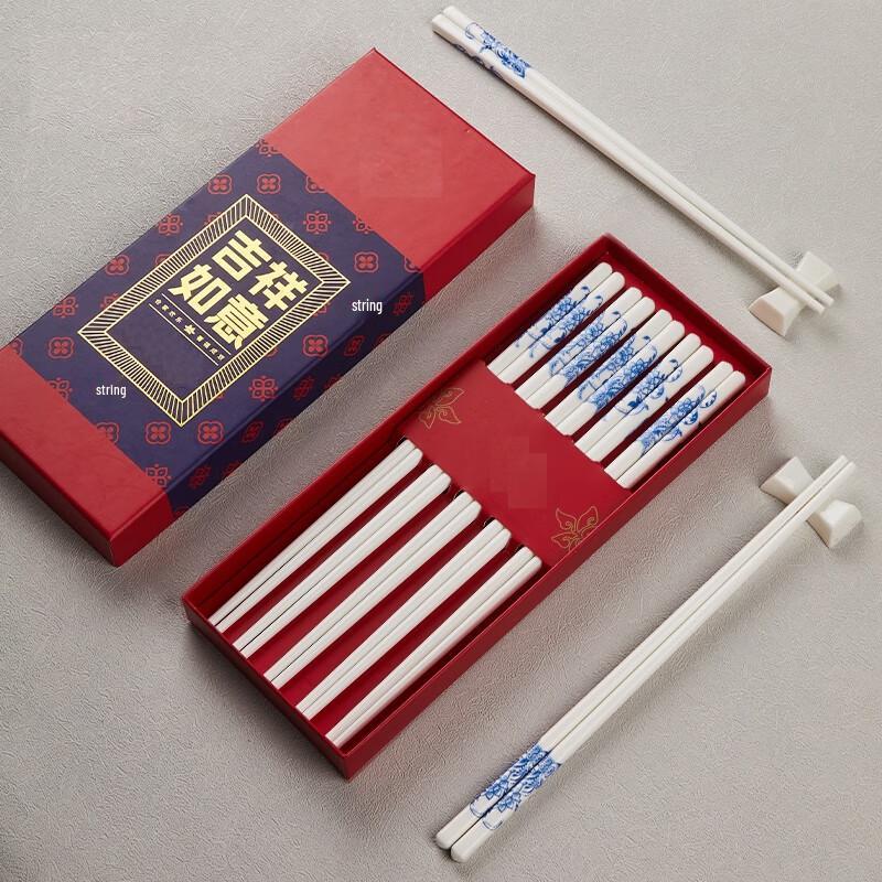 Керамический набор палочек для еды и поднос в европейском стиле