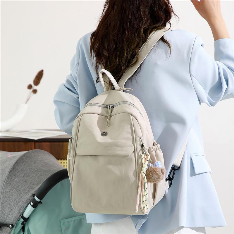 Large Capacity Outdoor Backpack Lightweight Solid Color Backpack