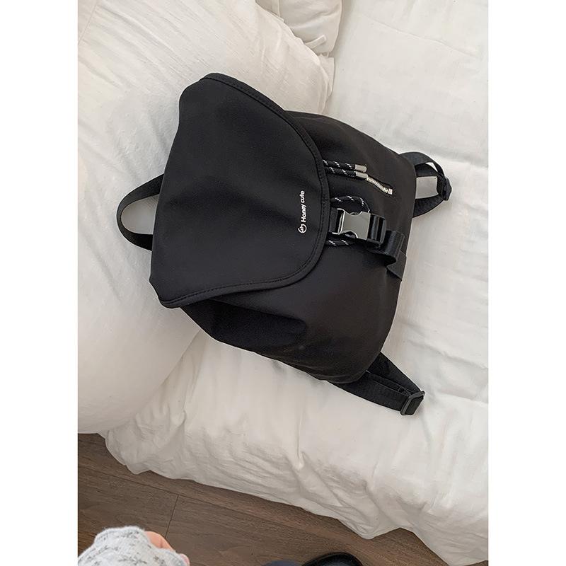 Casual Nylon Canvas Bag Women's 2025 New Fashion Backpack Simple Large-capacity Travel Bag