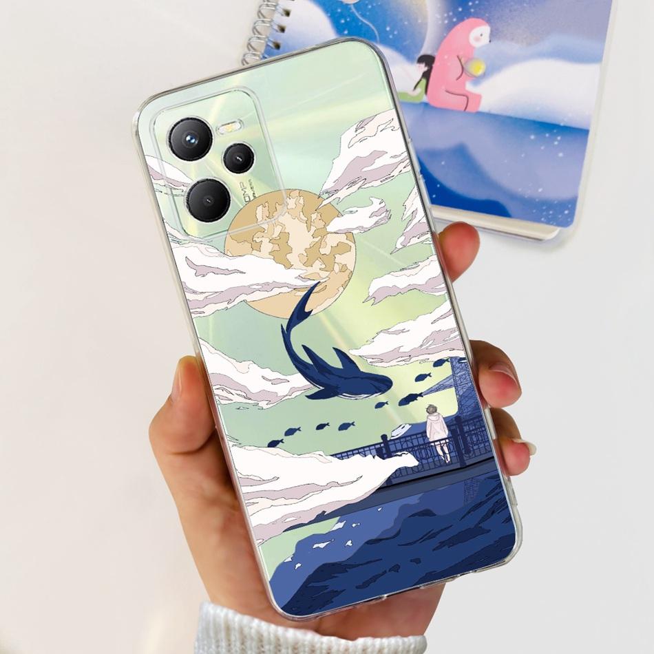 For Realme C35 Case RealmeC35 C 35 4G RMX3511 Fashion Cool Pattern Soft Silicone TPU Phone Cases