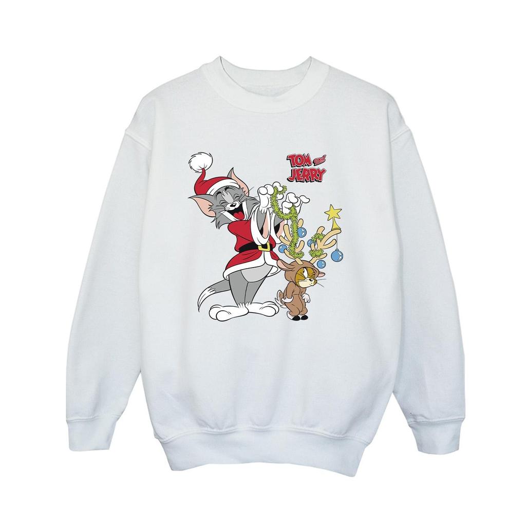 Tom & Jerry Boys Christmas Ren Sweatshirt