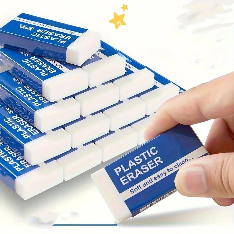 10-Pack Soft 2B Erasers, Durable And Easy To Clean, Suitable For Writing And Drawing Office Supplies, School Essentials
