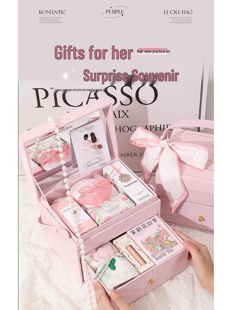 Elegant Brudtärnepresentuppsättning: Praktisk & Kreativ Bröllopsgåva för Kvinnor