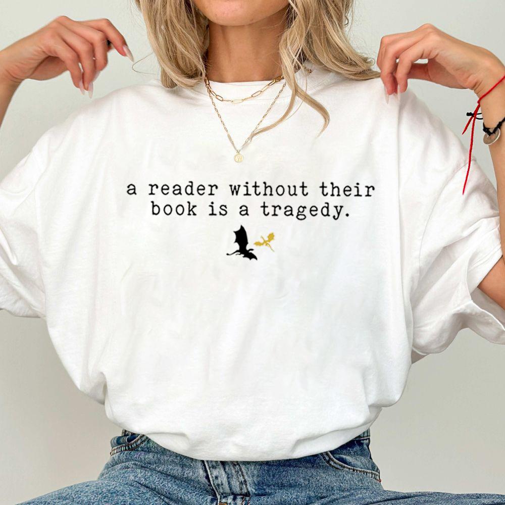 Vintage Dragon Rider Print Shirt Reader Fourth Wing Without Their Book Bookish Lover Tshirt Short Sleeve Y2K Top Streetwear