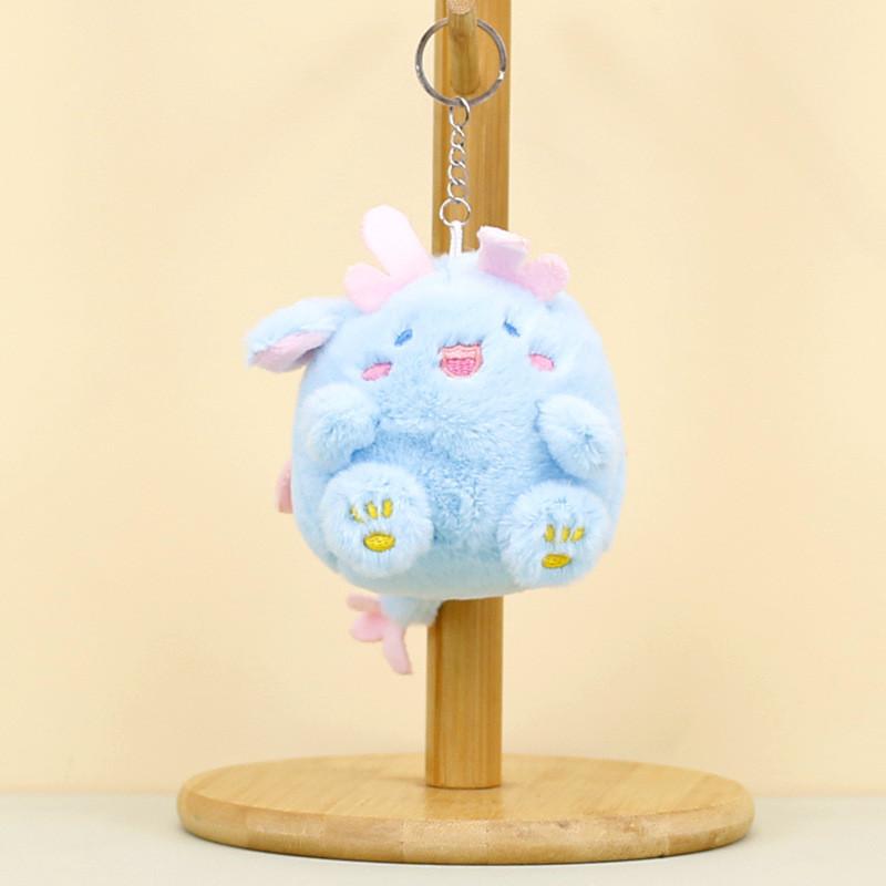 Adorable Plush Dragon Keychain Cute Chubby Monster Soft Toy For Couples