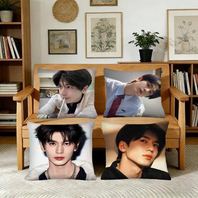 Cool Actor Zhang Linghe Pillow Case Fashion Square Pillowcase Bedroom Sofa Room Ins Decoration Leisure