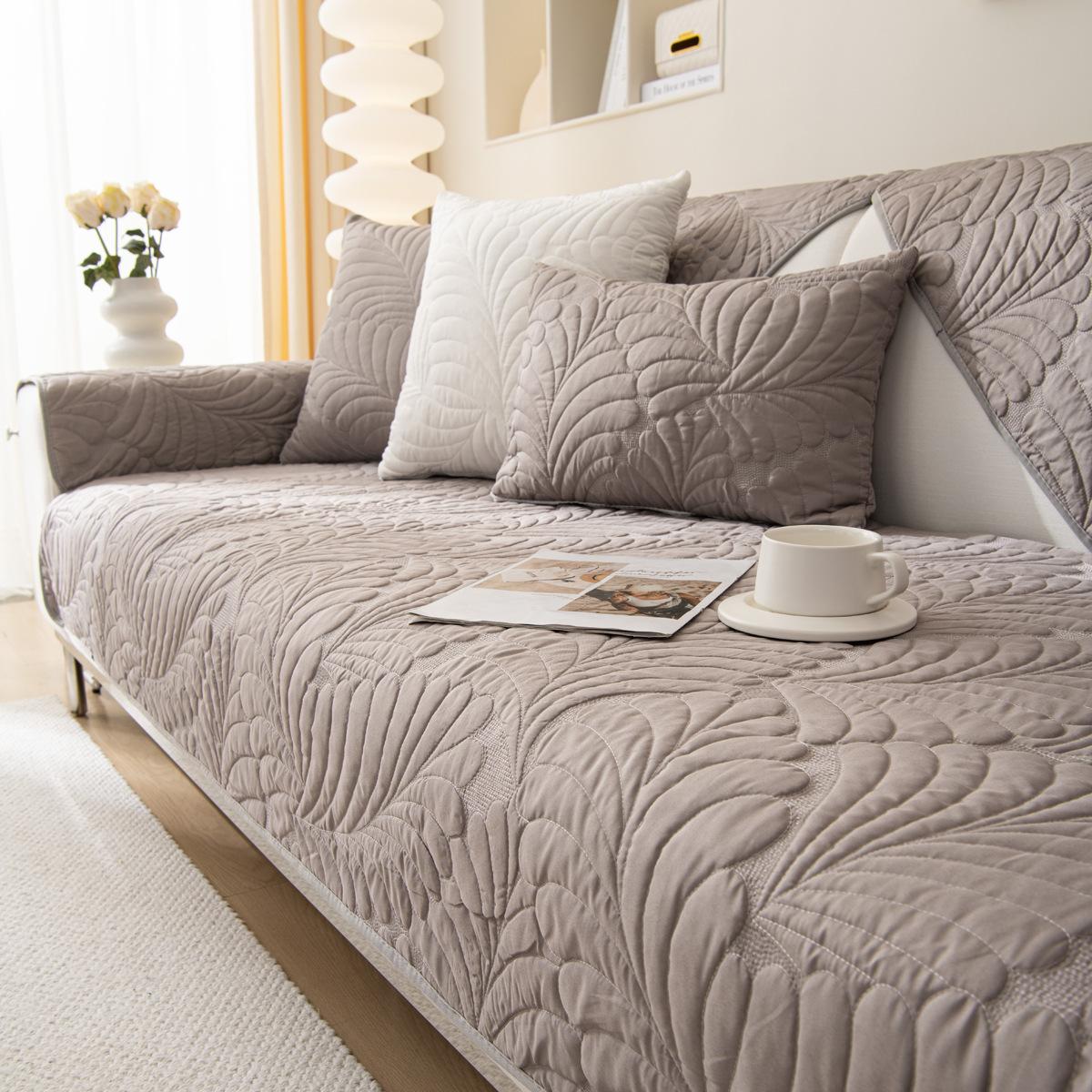 

Банановая начесаная ткань простая диванная подушка Four Seasons универсальный чехол для подушки полотенце чехол для дивана нескользящее стеганое полотно 70X70