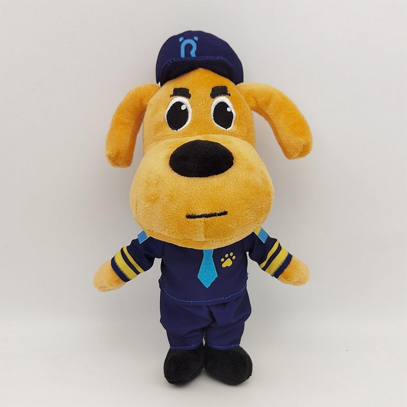 Sheriff Labrador Dog Plush Toy Security Sergeant Labrador Wolf Dog Cartoon Doll Boys Girls Soft Stuffed Toys Children Gift