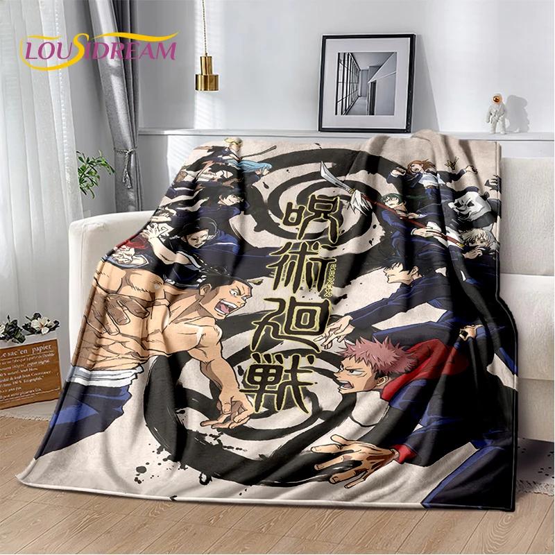 3D Jujutsu Kaisen Anime Cartoon Itadori Yuji Soft Flannel Blanket,Throw Blanket Comfortable Blanket for Picnic Beds Sofa Home