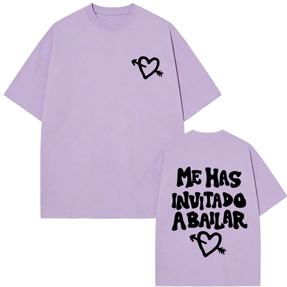 Dani Fernandez Me Has Invitado A Bailar Tshirt Unisex Women Fashion Pop Music T Shirt Unisex Cotton Oversized Short Sleeve Tshirts