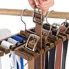Belt Hanger Rack Holder 10 Slot Tie Belt Scarf Rack Holder Organizer for Closet Wardrobe Storage Space Saver 360 Degree Rotating