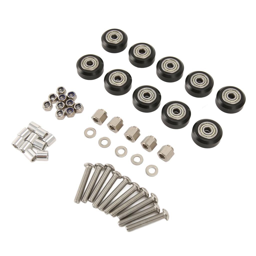 10Pcs 3D Printer Pulley Wheel Set 3D Printer POM Pulley Wheels Plastic Pulley Wheel with Bearing Idler for 3D Printer