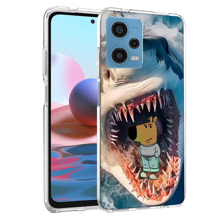 

Чехол-мем Chill Guy для Redmi Note 13 12 14 15 Pro Plus 13R 11 11T 11E 11S 10 Pro 10S 9 9S, прозрачный ТПУ чехол Capa Cases Redmi Note 14 5G