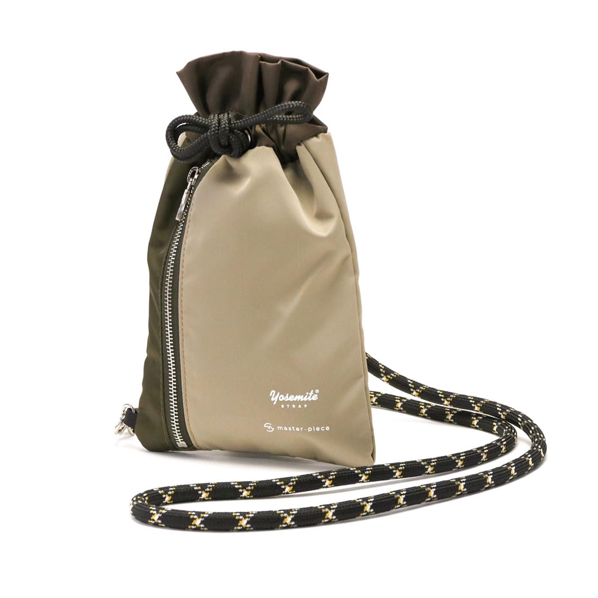 

YOSEMITE STRAP Mobile Strap Drawstring Pouch BEIGE [Masterpiece] 12431-ys2 бежевий