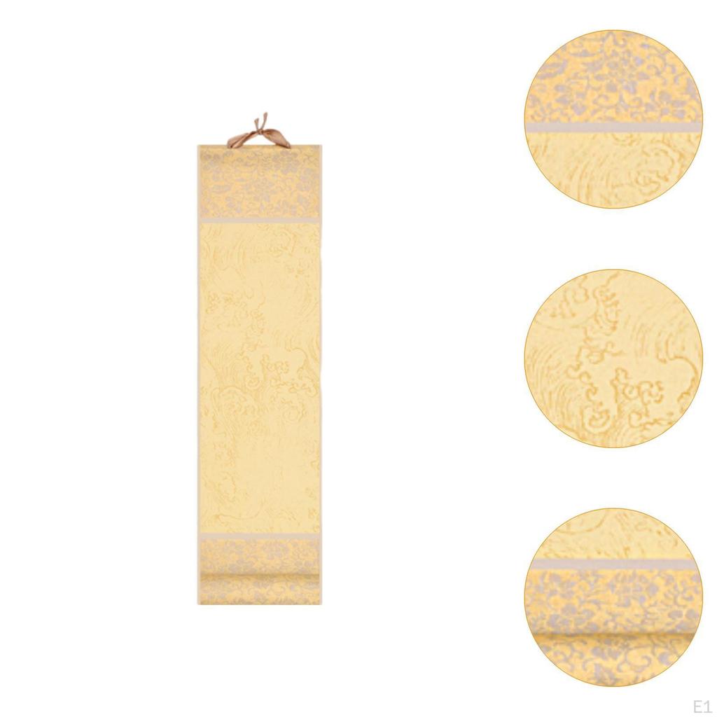 Chinese Art Scroll Paper Blank Calligraphy Lightweight Fengshui Decoration Painting Roll