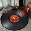 Retro Vinyl Record Carpet Music Practice Room Non Slip Floor Rug for Living Room, Bedroom, Office Decor Fashionable Home Decor