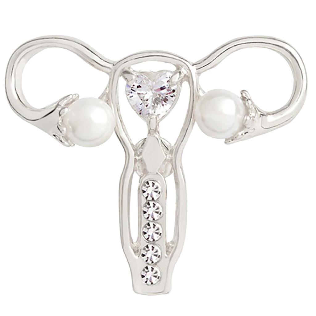 New Creative Human Body Shape Brooch Mother Uterus Shape Brooch