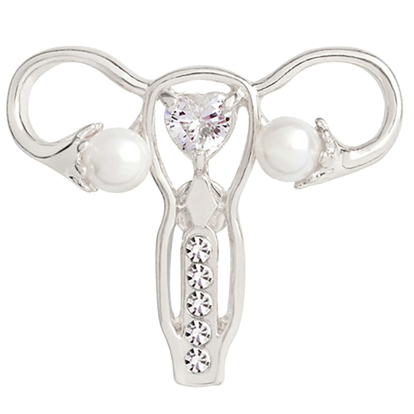 

Новая креативная брошь в форме человеческого тела, брошь в форме матки для матери One Size серебряный