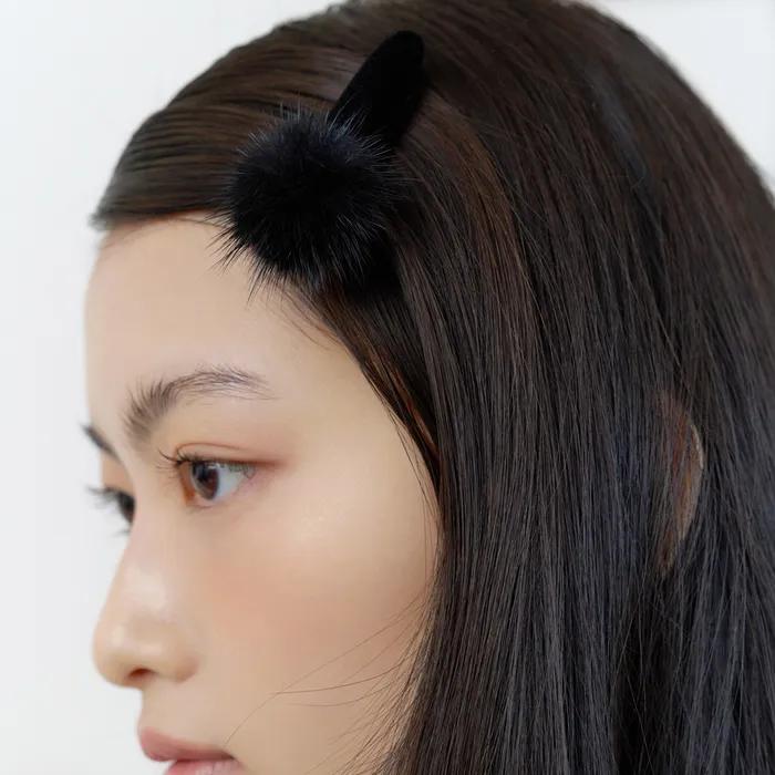 velvet mink hair pin