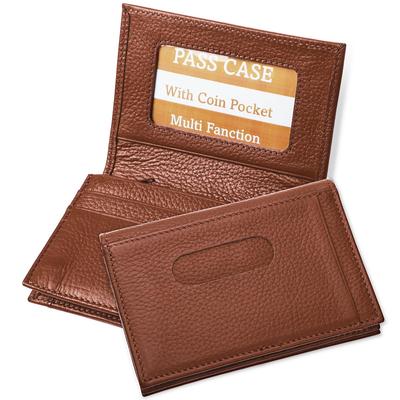 Business Card Holder License Case Purse Published In Commuter Pass Card Case Pass Case Genuine Leather Bifold Day Men's Driver's [Coin