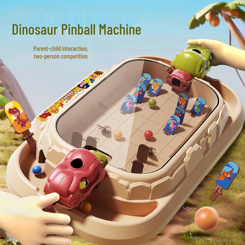 Cross-Border Dinosaur Marble Shooting Game - Interactive Parent-Child Educational Toy for Birthdays