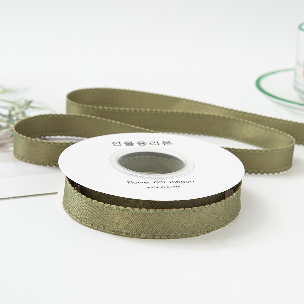 

Лента полотняного переплетения толщиной 1 см с волнистым краем и шелковыми цветами для упаковки аксессуаров для волос и одежды своими руками