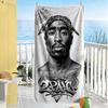 2pac Personalized Name Beach Towel Quick-Dry Soft Microfiber Portable for SwimmingBeachCamping Travel Beach AccessoriesGym