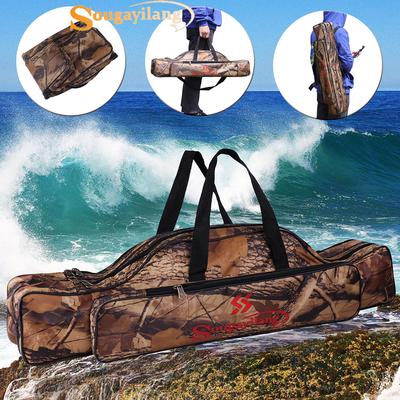 Сумка для риболовлі. Портативна водонепроникна двошарова сумка для вудки. Складні сумки для риболовлі великої місткості.