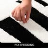 Black and White Bathroom Rugs, Bath Letters Non Slip Bathroom Mat, Soft Absorbent Cute Bath Mat, Machine Washable Quickly Dry Comfortable Bathmat for