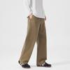 Khaki cotton casual pants men's autumn and winter new straight loose American high-end trendy pants