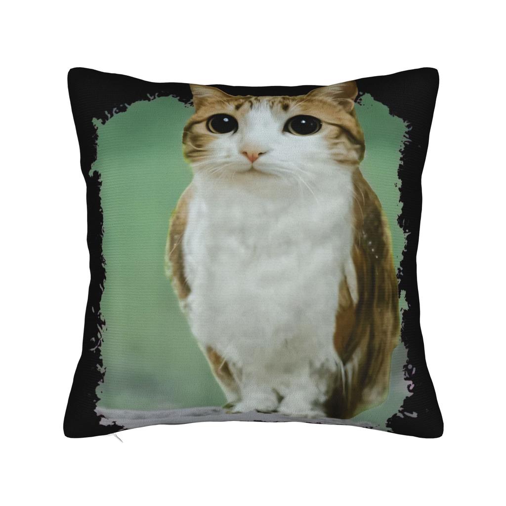 Meowl Cat Funny Owl Meme Pillow Case Kawaii Pillow Cover Soft Pillowcases For Sofa Car Home Decor