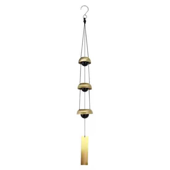 

Outside Metal Wind Chime 3/5 Layers Vintage Memorial Wind Chime Home Outdoor Garden Patio Feng Shui Wind Bell Hanging Decoration 3-Layers жёлтый