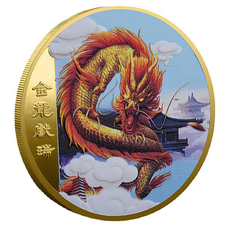 

Коллекция традиционных китайских памятных монет 2024 года, окрашенный металлический значок