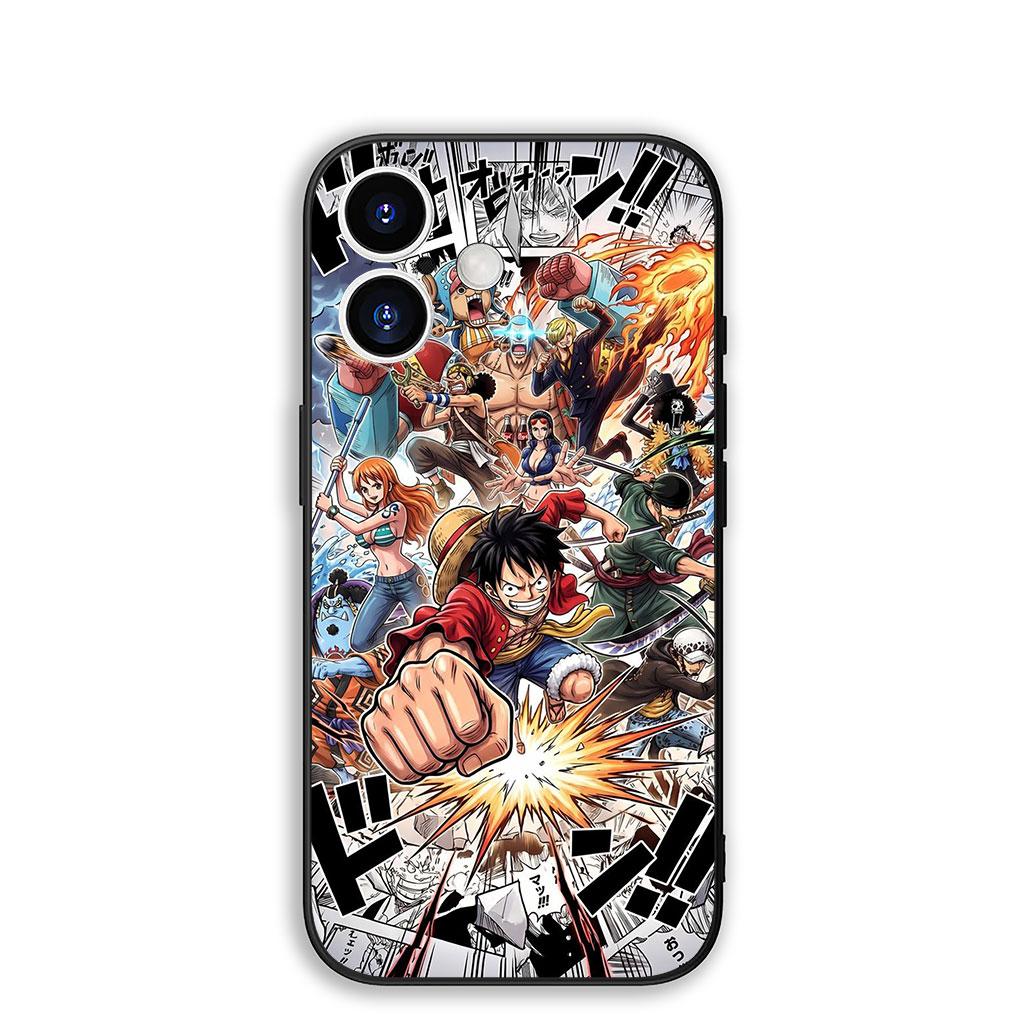 

Cover for Samsung Galaxy S25 S24 S23 Fe Ultra Plus S7 Edge A05 A06 A16 A15 A35 Phone Case Luffy One Pieces Roronoa Zoro Sanji Galaxy S23 FE