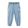 Zuoxi Boys' Summer Loose Denim Anti-Mosquito Long Pants