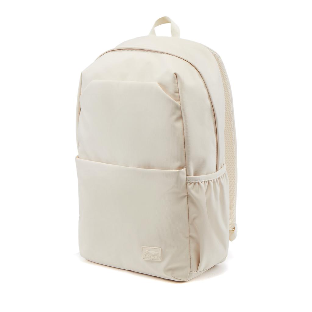 New LiNing Sports Life Collection Polyester Backpack Unisex Eggnog Gray ABSV415-1