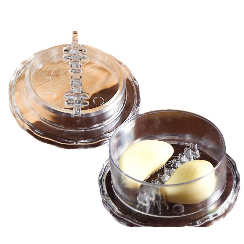 Lis na česnek a kráječ: Ruční mlýnek na zázvor a česnek, kuchyňský gadget a výrobník pasty.