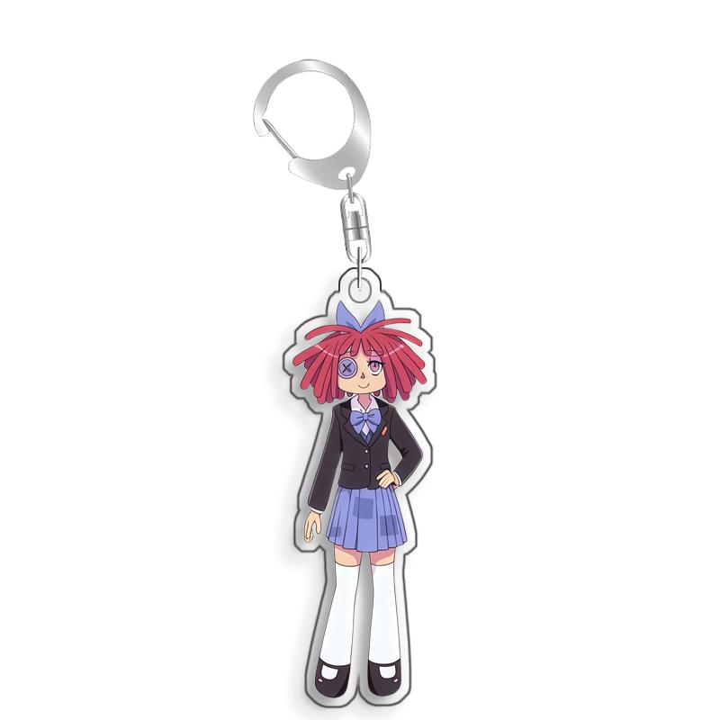 For The Amazing Digital Circus Ragatha Kaufmo Gangle Pomni Acrylic Selfmade Cute Cartoon Anime Keychain Pendant Toy Gift 5cm