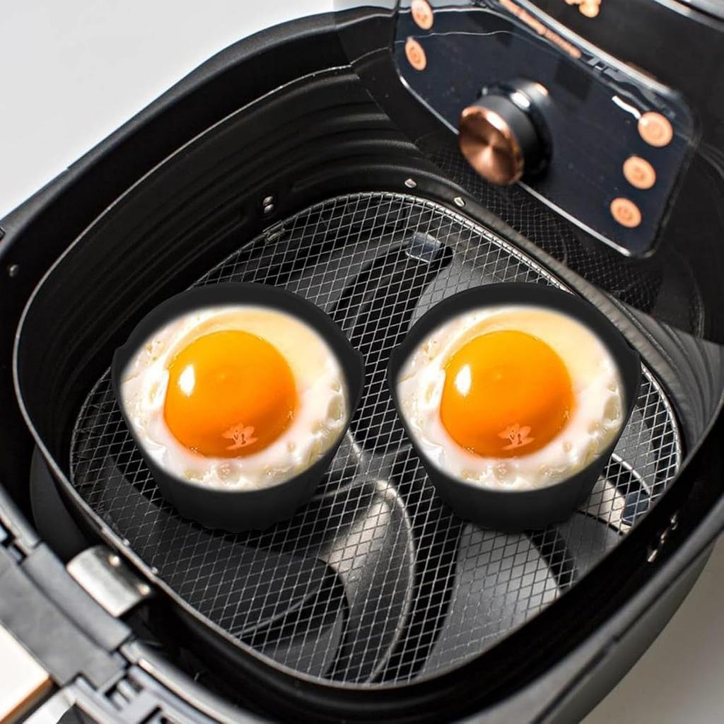 2/4Pcs Air Friteuse Eierkocher Tassen Silikon Kuchen Muffins Cupcakes Formen Backen Pudding Torte Kuchen Desserts Eier Wilderei Maker