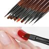 9 STÜCKE Pinsel Liner DIY Malstift Maniküre Acryl Zeichenpinsel für Nailart Design Nägel Spitze Display Malwerkzeug