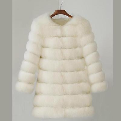 Faux Fur Women's Jacket Warm Long Sleeve Jacket