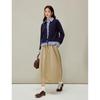 INMAN Women's Retro Plaid Knitted Cardigan