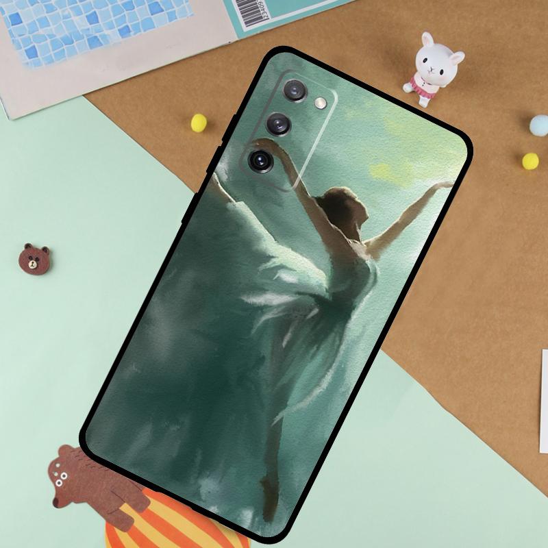 Ballet Ballerina Dancer Soft Case For Samsung Galaxy S24 Ultra S9 S10 S20 S22 S21 Plus S23 FE S25 Ultra Funda Cover
