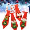 Christmas Tie Bow Santa Claus Holiday Sequin Ties Comfortable Printed Xmas Decor