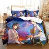 Anime Movie Suzume No Tojimari Bedding Set Boys Girls Twin Queen Size Duvet Cover Pillowcase Bed Kids Adult Home Textileextile